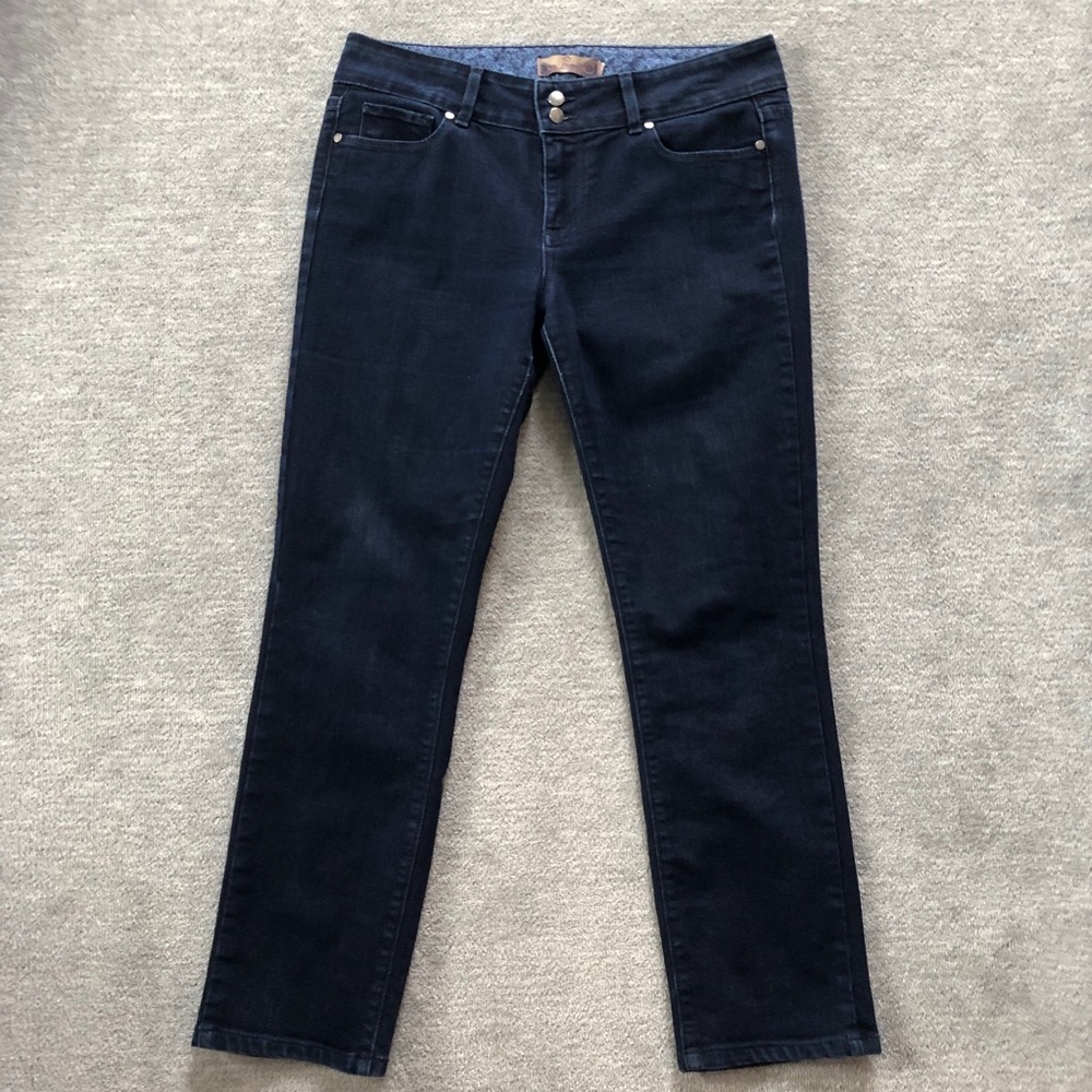 Paige Premium Denim Stretch Darkwash Straight Leg